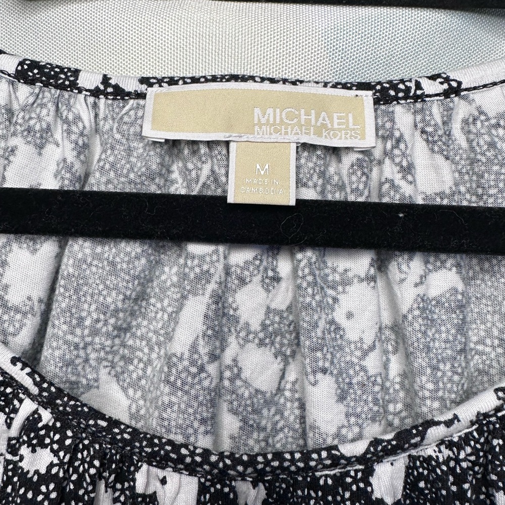 Michael Kors Black and White Blouse